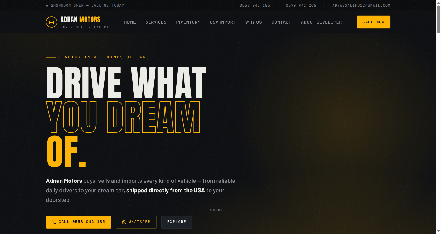 Najhad Motors website example